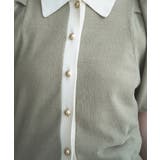 【手洗い可】バイカラーポロニット | cloenc | 詳細画像27