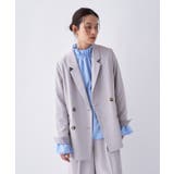 グレー(012) | 【防花粉／セットアップ／オケージョン】ライトテーラードジャケット | cloenc