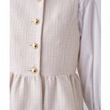 【オケージョン】ツイードペプラムジレ | cloenc | 詳細画像12 