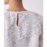 【オケージョン／手洗い可】フラワーシアージャカードシャツ | cloenc | 詳細画像10 