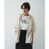 オフホワイト(003) | 【撥水/手洗い可】ウエストマークナイロンパーカー | cloenc