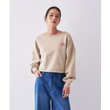 ベージュ(152) | 【Philly chocolateコラボ】キャットモチーフ2wayスウェット | cloenc
