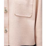 【オケージョン／手洗い可】ノーカラーニットカーディガン | cloenc | 詳細画像14 