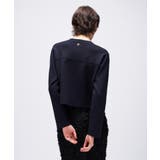 【オケージョン／手洗い可】ノーカラーニットカーディガン | cloenc | 詳細画像18 