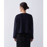 【オケージョン／手洗い可】ノーカラーニットカーディガン | cloenc | 詳細画像43 