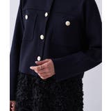 【オケージョン／手洗い可】ノーカラーニットカーディガン | cloenc | 詳細画像45 