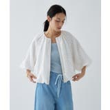 ホワイト(101) | レースシアーブルゾン | cloenc