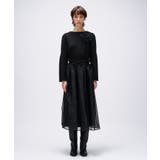 【セットアイテム オケージョン 手洗い可】ドットチュールレイヤードセットワンピー… | cloenc | 詳細画像43 