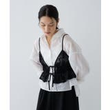 【手洗い可】シアーフラワーレースキャミソール | cloenc | 詳細画像16 