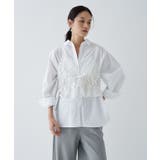 ホワイト(101) | 【手洗い可】シアーフラワーレースキャミソール | cloenc