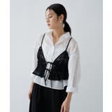 ブラック(119) | 【手洗い可】シアーフラワーレースキャミソール | cloenc