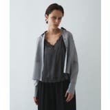 グレー(312) | 【手洗い可】シアーストライプシャツ | cloenc