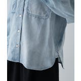 【マシンウォッシュ】シアーデニムオーバーシャツ | cloenc | 詳細画像12 