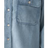 【マシンウォッシュ】シアーデニムオーバーシャツ | cloenc | 詳細画像13 