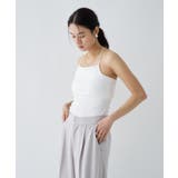 【カップ付き/マシンウォッシュ】デザインキャミソール | cloenc | 詳細画像7