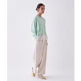 【手洗い可】レースドッキングニットプルオーバー | cloenc | 詳細画像19 