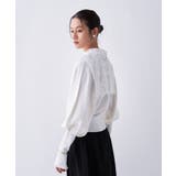 【2way／手洗い可】2wayレースパフスリーブニット | cloenc | 詳細画像4 