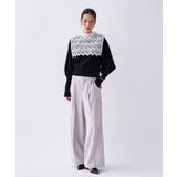 【2way／手洗い可】2wayレースパフスリーブニット | cloenc | 詳細画像11 