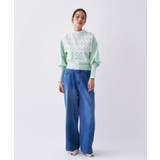 【2way／手洗い可】2wayレースパフスリーブニット | cloenc | 詳細画像22 