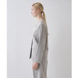 【セットアップ／接触冷感／マシンウォッシュ】リネンライクノーカラージャケット | cloenc | 詳細画像7 