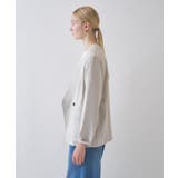 【セットアップ／接触冷感／マシンウォッシュ】リネンライクノーカラージャケット | cloenc | 詳細画像19 