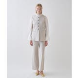 【セットアップ／接触冷感／マシンウォッシュ】リネンライクイージーパンツ | cloenc | 詳細画像1 