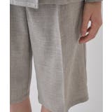 【セットアップ／接触冷感／マシンウォッシュ】リネンライクハーフパンツ | cloenc | 詳細画像7 