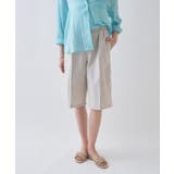 【セットアップ／接触冷感／マシンウォッシュ】リネンライクハーフパンツ | cloenc | 詳細画像10 