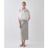 【セットアップ/接触冷感/マシンウォッシュ】リネンライクシャークスカート | cloenc | 詳細画像4