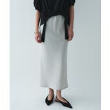 ライトベージュ(451) | 【セットアップ/接触冷感/マシンウォッシュ】リネンライクシャークスカート | cloenc