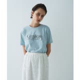 サックスブルー(290) | ロゴプリントTシャツ|リサイクルポリエステル | cloenc