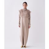 ライトベージュ(051) | 【セットアイテム オケージョン 手洗い可】フリルチュールボレロセットオールインワ… | cloenc