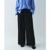 ブラック(019) | 【セットアップ】ブロードイージーワイドパンツ | cloenc