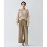 【手洗い可】クロシェ編みクロップドニットプルオーバー | cloenc | 詳細画像19