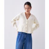 【オケージョン／手洗い可】Vネックペプラムニットカーディガン | cloenc | 詳細画像3 