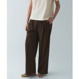 【接触冷感／UVカット／マシンウォッシュ】エアリークロスストレートパンツ | cloenc | 詳細画像4 