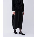 【セットアップ／オケージョン／マシンウォッシュ】コクーンツイルスカート | cloenc | 詳細画像12 