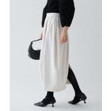 【セットアップ／オケージョン／マシンウォッシュ】コクーンツイルスカート | cloenc | 詳細画像25 