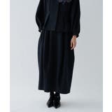 【セットアップ／オケージョン／マシンウォッシュ】コクーンツイルスカート | cloenc | 詳細画像29 