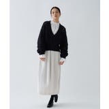 【セットアップ／オケージョン／マシンウォッシュ】コクーンツイルスカート | cloenc | 詳細画像20 