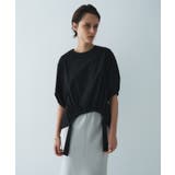 ブラック(019) | 【接触冷感/UVカット/マシンウォッシュ】エアリーパフスリーブプルオーバー | cloenc