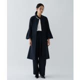 ネイビー(094) | 【セットアップ／オケージョン／手洗い可】フレアスリーブミドルコート | cloenc