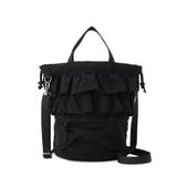 ブラック(019) | フリルバケツショルダーバッグ | cloenc