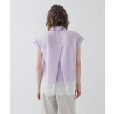 【ひんやり/体型カバー】レースフレンチスリーブブラウス | cloenc | 詳細画像13