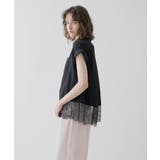 【ひんやり/体型カバー】レースフレンチスリーブブラウス | cloenc | 詳細画像19