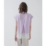 【ひんやり/体型カバー】レースフレンチスリーブブラウス | cloenc | 詳細画像24