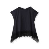 ネイビー(094) | 【ひんやり／UVカット】レース フレンチスリーブプルオーバー | cloenc