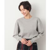 【ユニセックス・洗える】コットンカシミヤケーブルニット | Dessin | 詳細画像1