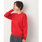 レッド(062) | 【ユニセックス・洗える】コットンカシミヤケーブルニット | Dessin