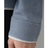 【ユニセックス/洗える】バイカラーニット | Dessin | 詳細画像12 